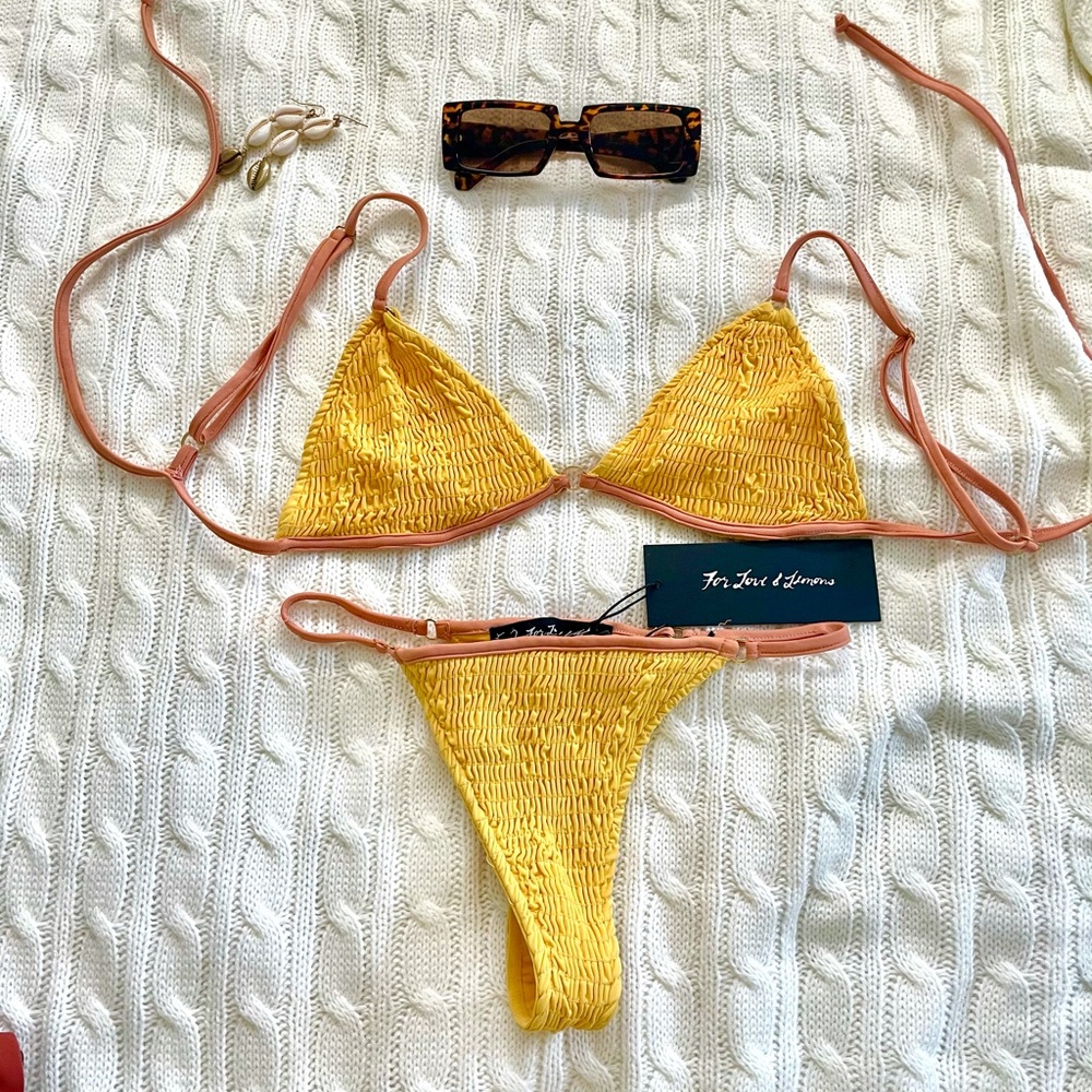 For love and lemons yellow bikini